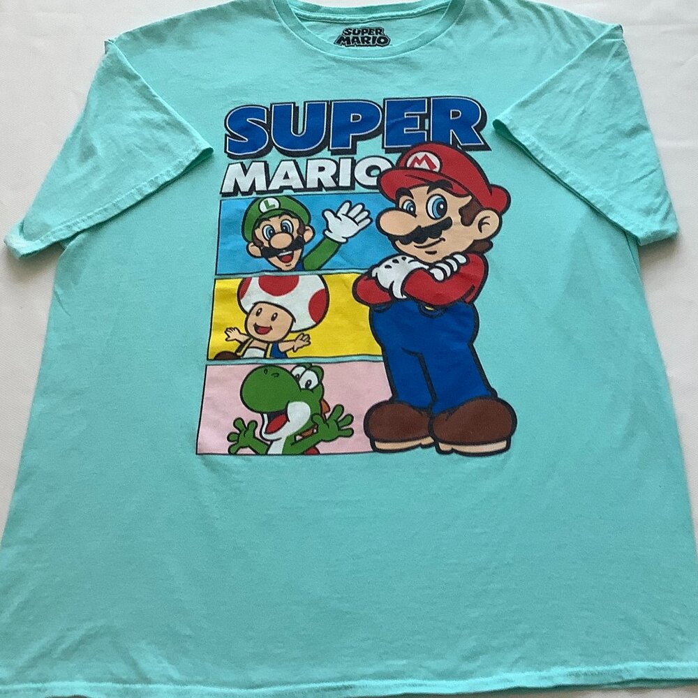 Super Mario Tee Short Sleeve XL Unisex Statement Piece Casual